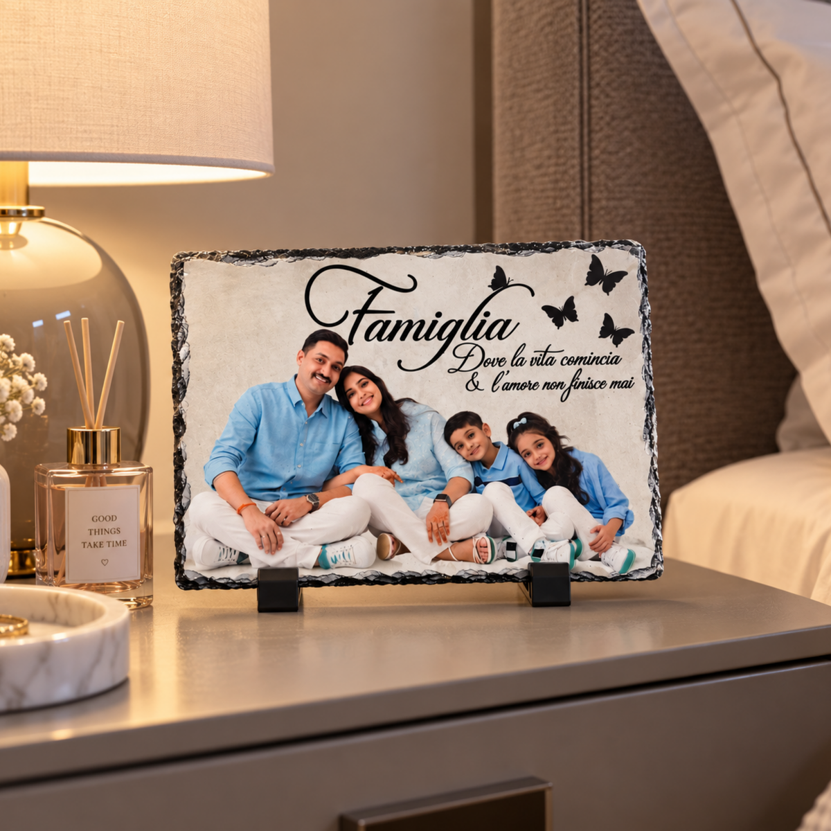 Ardesia quadretto ''Famiglia''