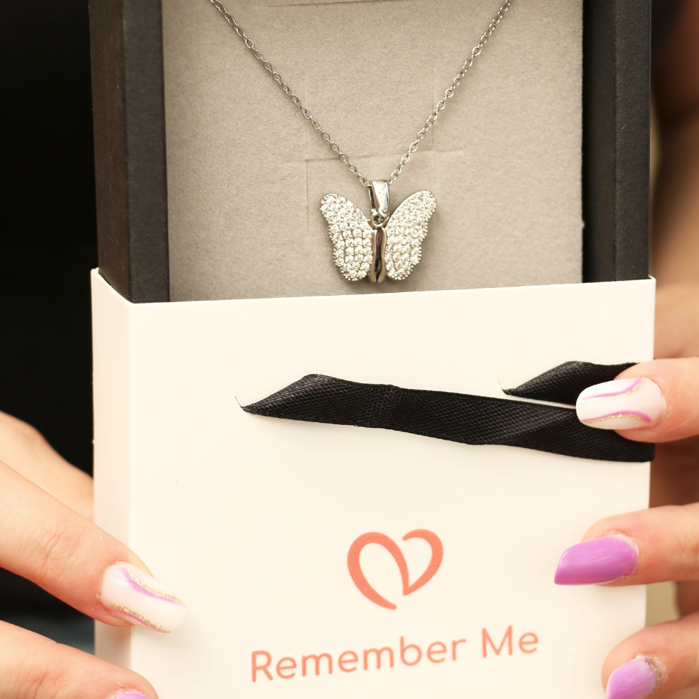 Collana Ali Farfalla Scrigno Personalizzata
