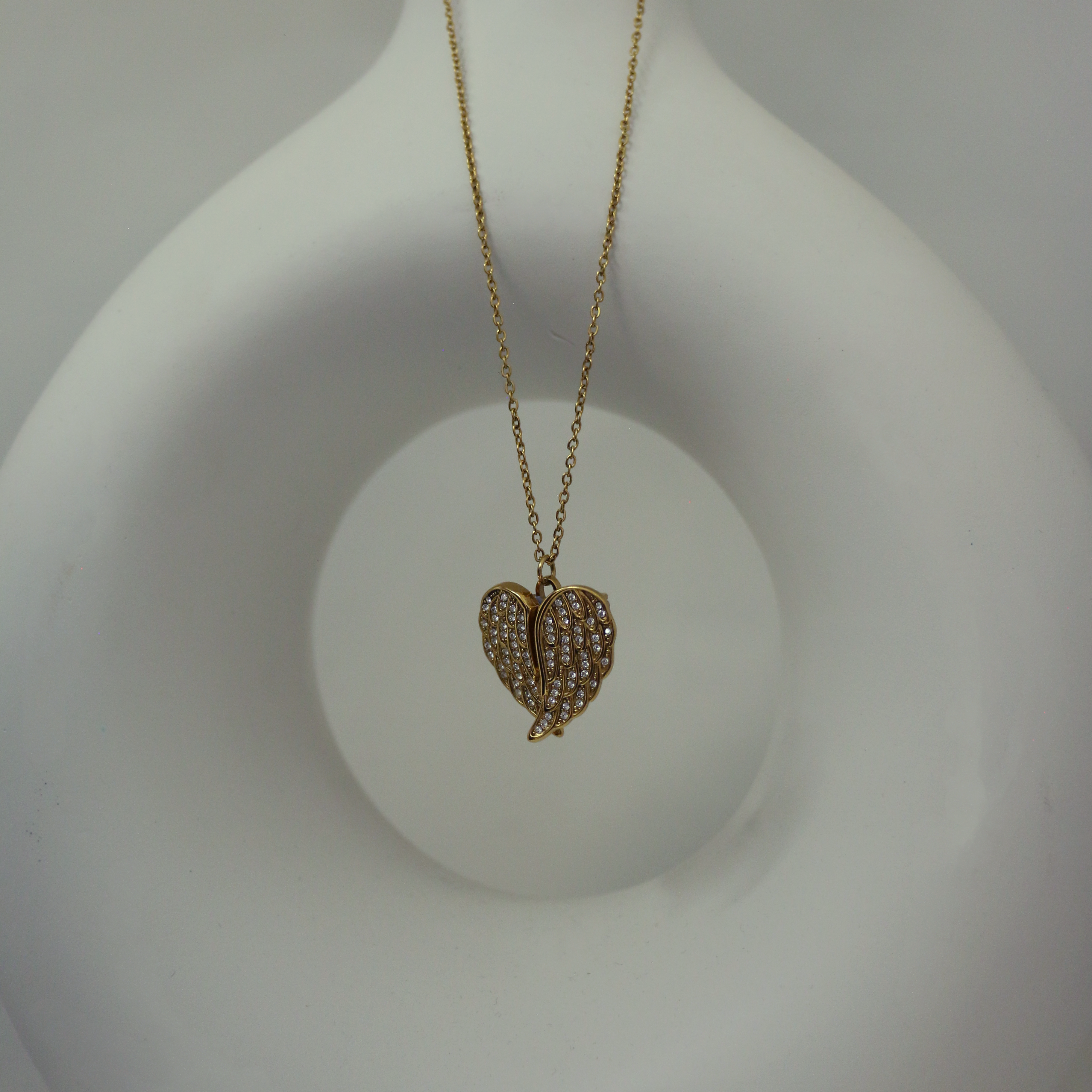 Collana Ali di Angelo con Foto Personalizzata