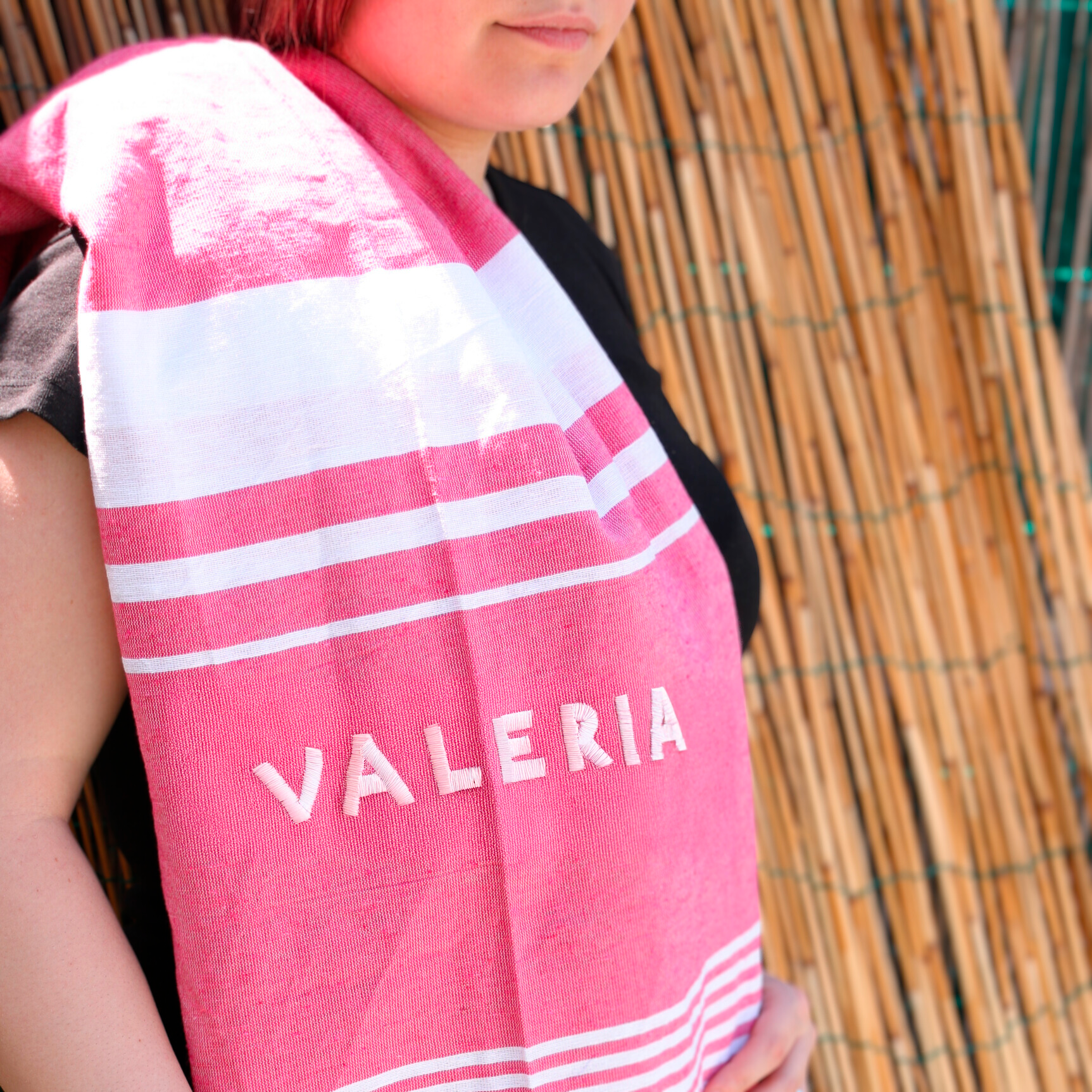 Telo Mare Con Ricamo Personalizzato