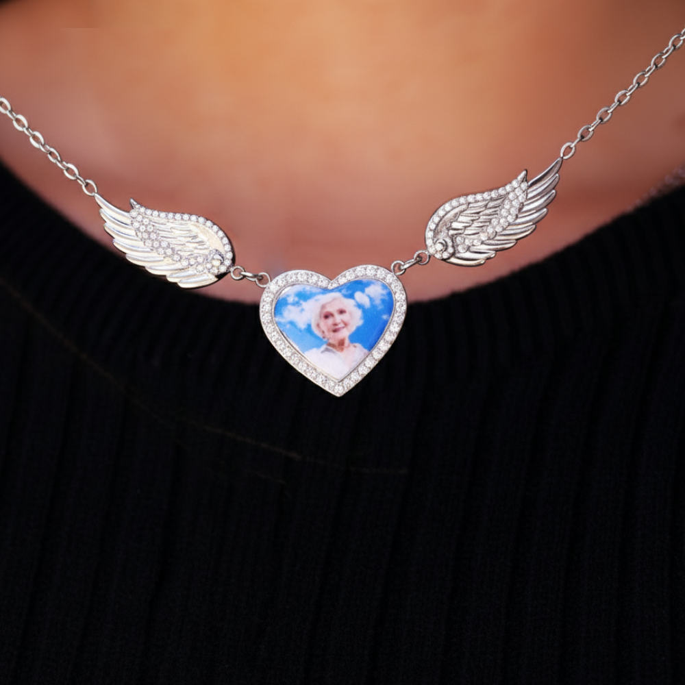 Collana Ali Di Ricordo Con Foto