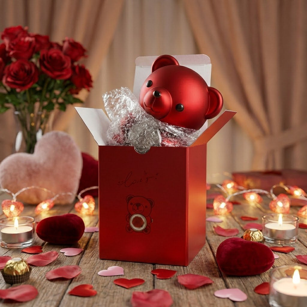 Insieme per Sempre – Collane di Coppia con Cuore Diviso e Orsetto Scrigno