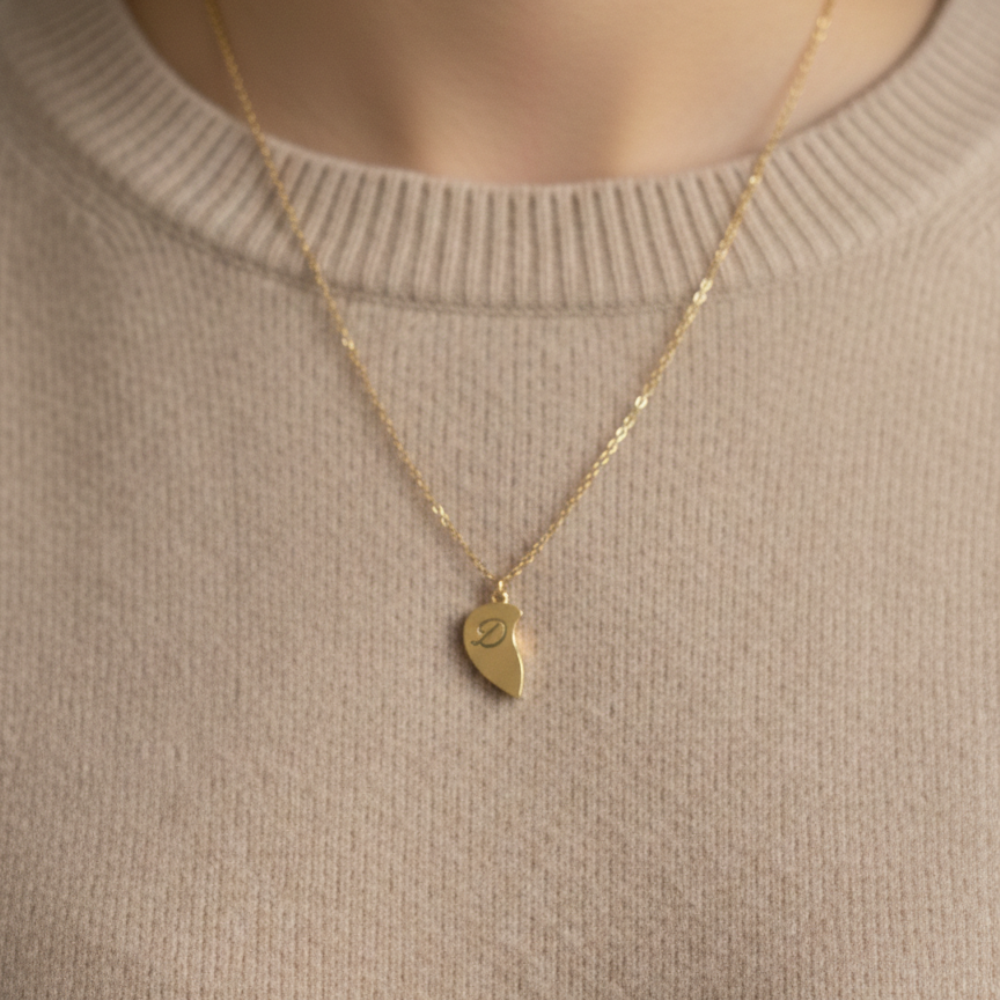 Insieme per Sempre – Collane di Coppia con Cuore Diviso e Orsetto Scrigno