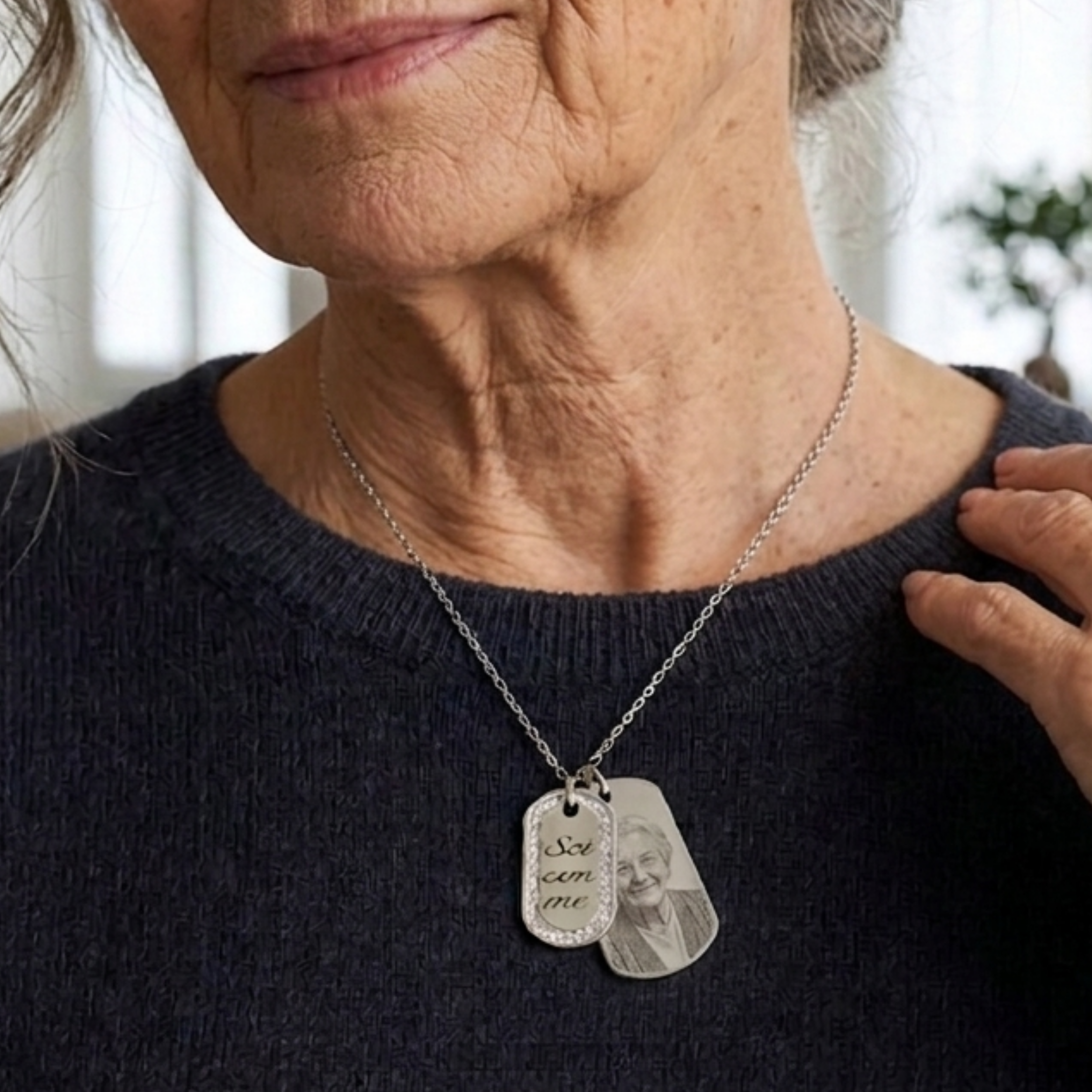 Collana con doppio ciondolo