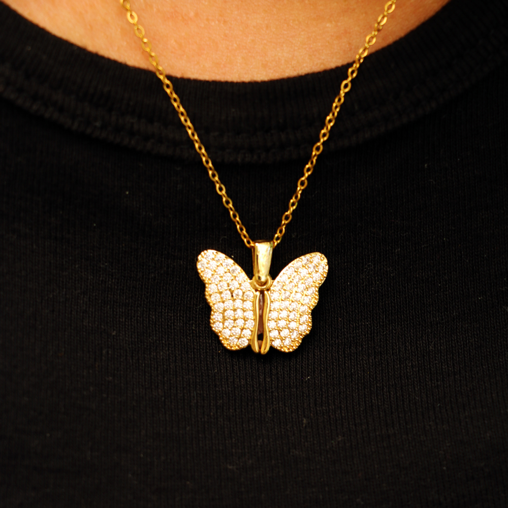 Collana Ali Farfalla Scrigno Personalizzata