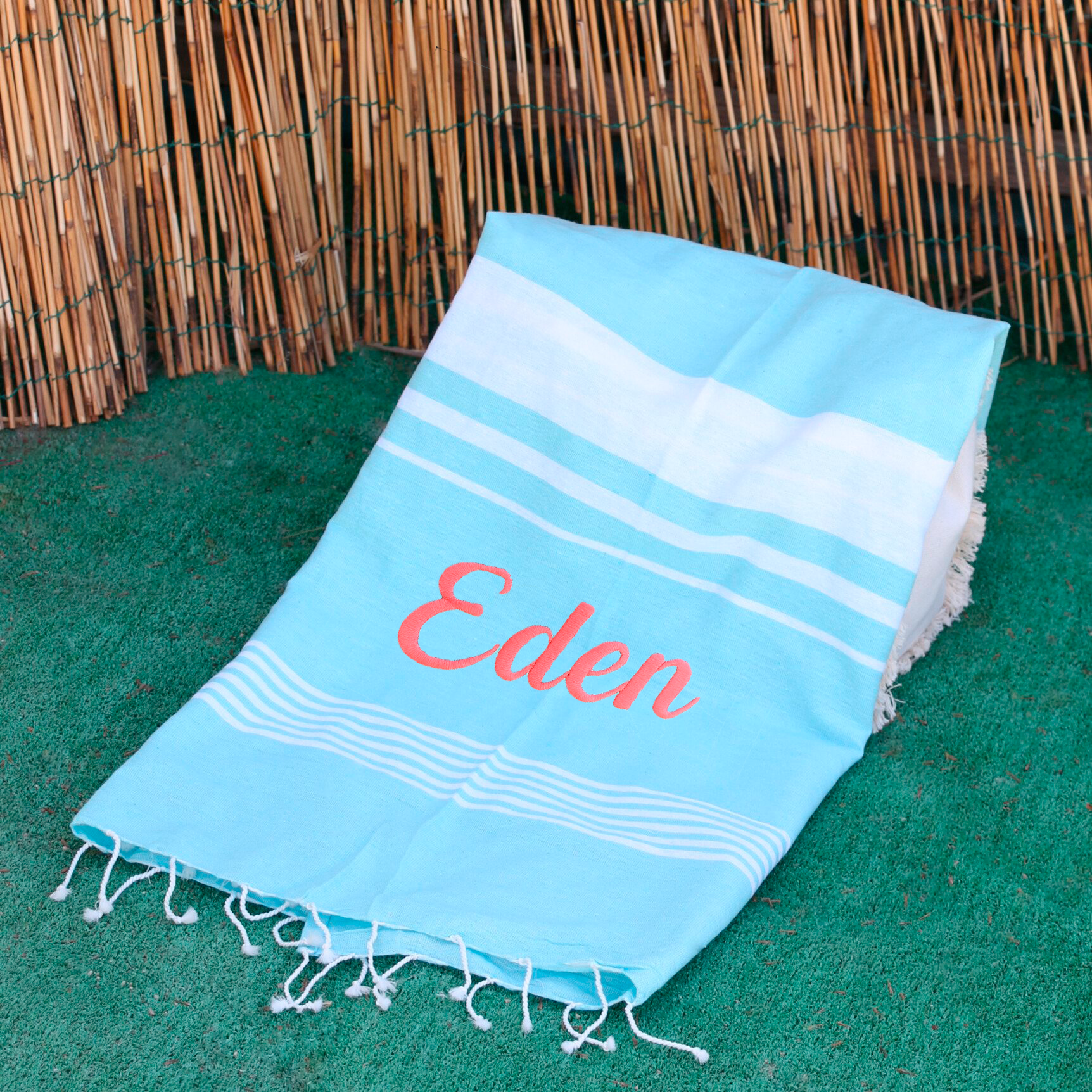 Telo Mare Con Ricamo Personalizzato