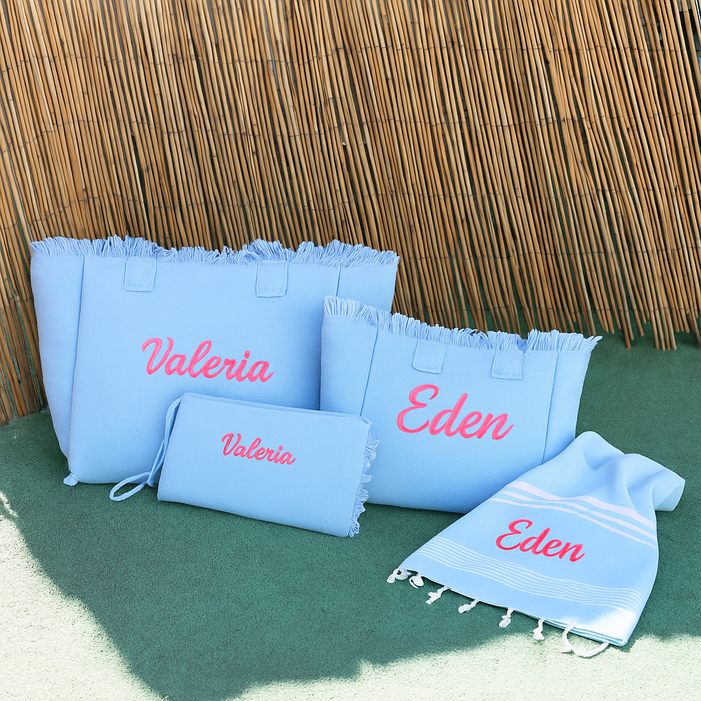 Telo Mare Con Ricamo Personalizzato