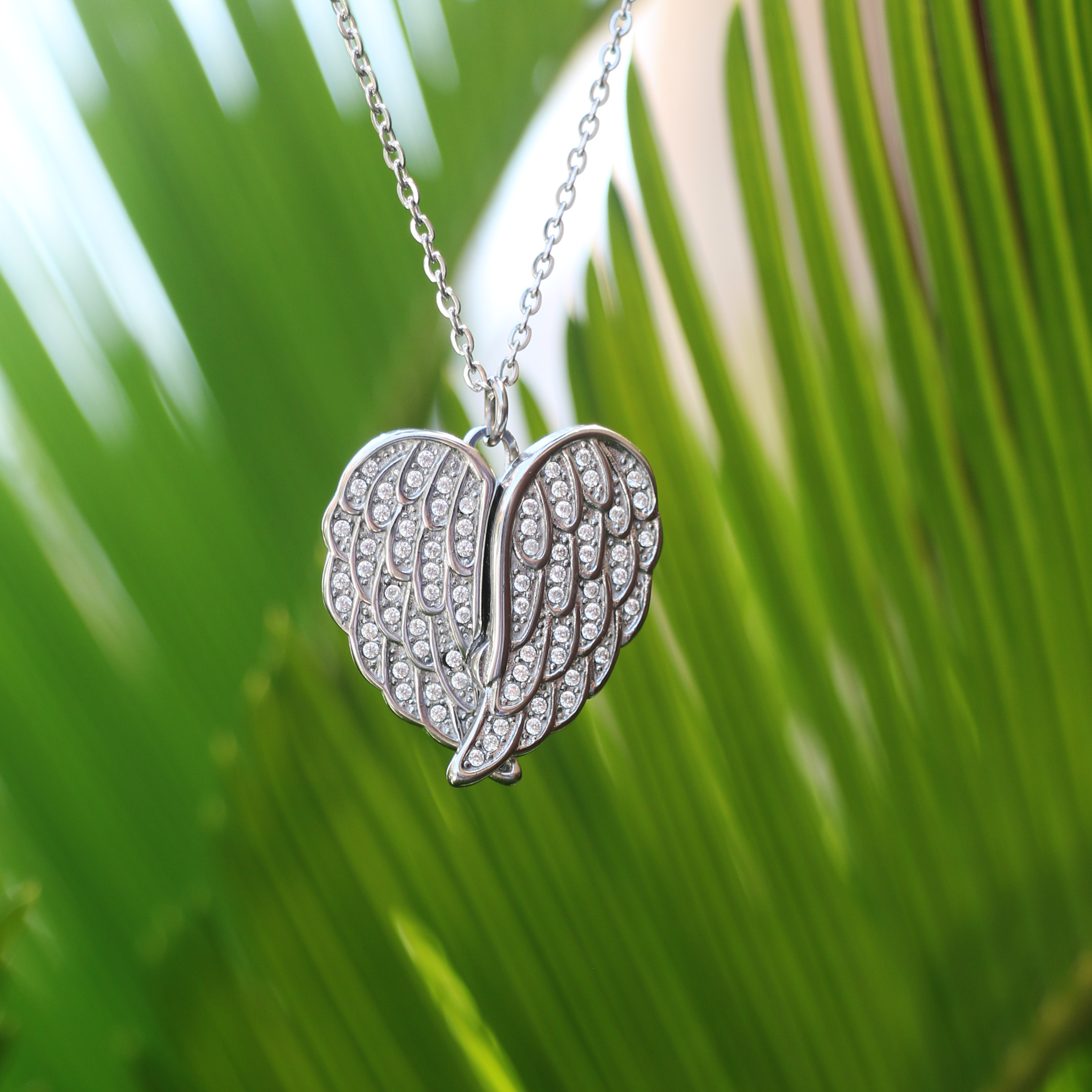 Collana Ali di Angelo con Foto Personalizzata