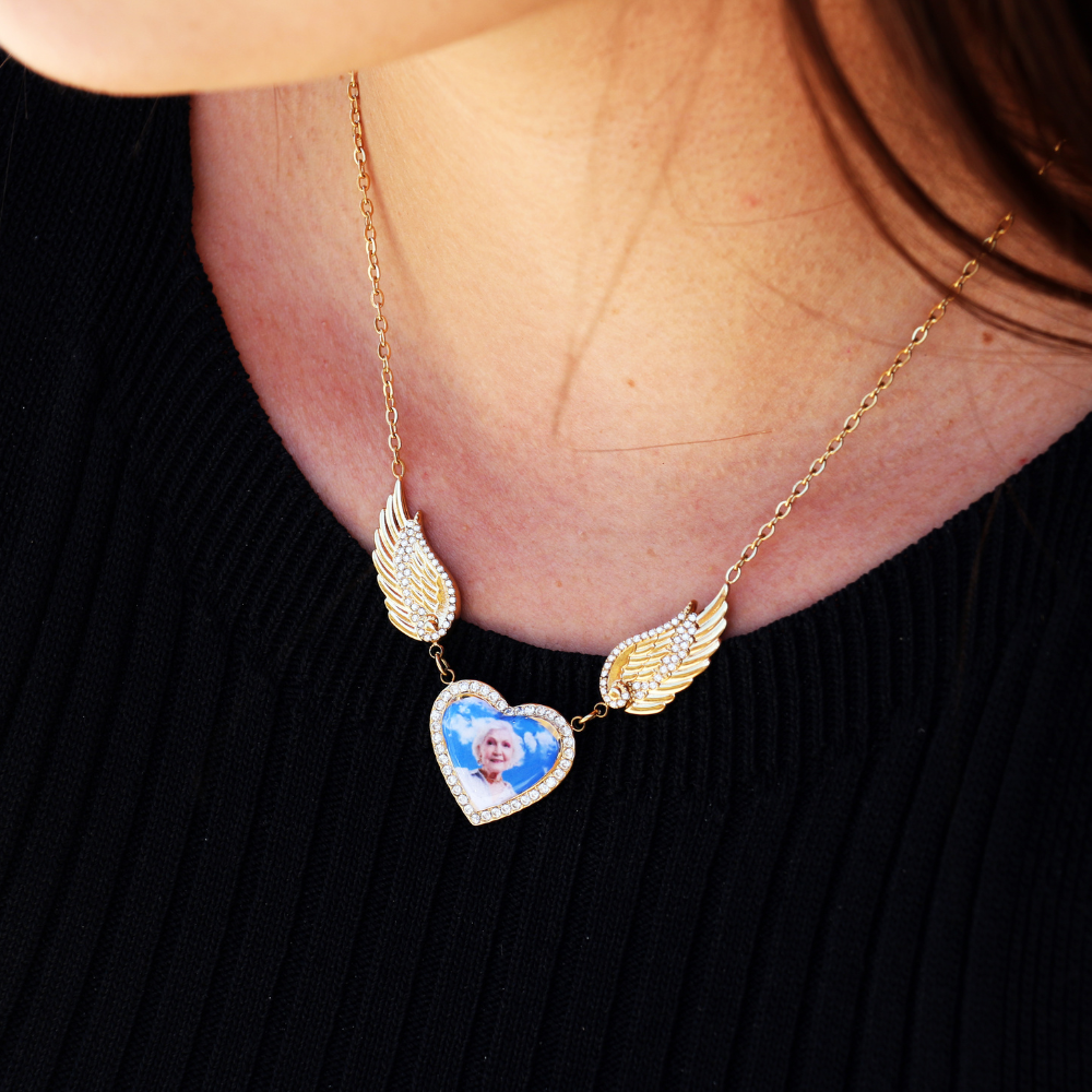 Collana Ali Di Ricordo Con Foto