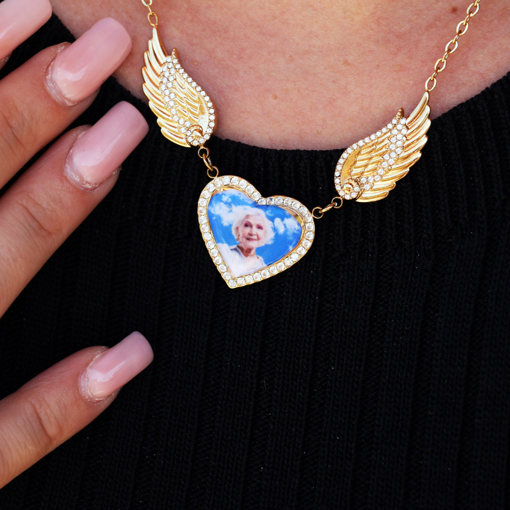 Collana Ali Di Ricordo Con Foto