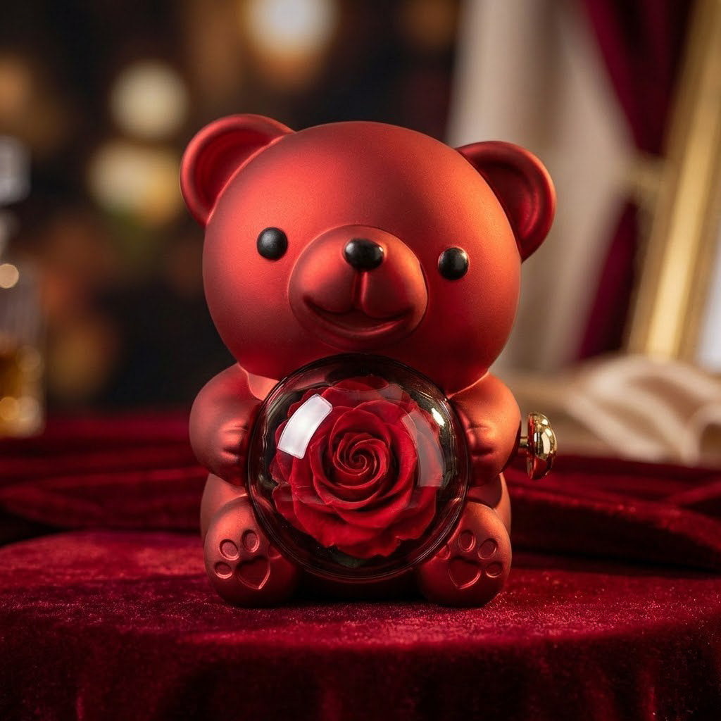 Insieme per Sempre – Collane di Coppia con Cuore Diviso e Orsetto Scrigno